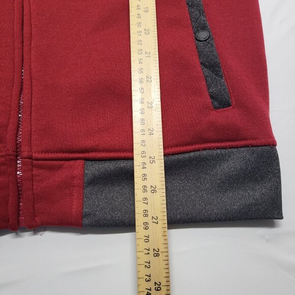 Zoo York Mens Hoodie Jacket Medium Full Zip Fleece Embroidered Logo Pockets - Picture 15 of 16